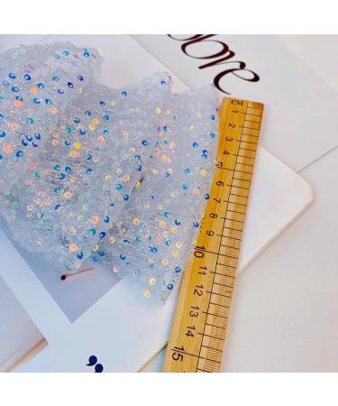 Women's Hair Bow Hair Clip with Sequins Tulle Bow Hair Clip Hair Pin Bow Hair Accessories Hair Clip Headwear for Women and Girls Wedding Party Banquet White - Buy Online on GoSupps.com