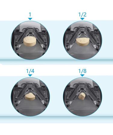 Buy OPRET Tablet Divider - 2-Piece Pill Cutter for Large & Small Tablets | Cut Medicine in Half or Quarters - Blue & Black - Buy Online on GoSupps.com