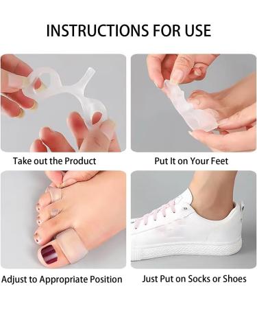 4 Pairs Body Feet Aligner Kit | Orthopedic Bale Correction Gel & Toe Rings for Foot Shape & Pain Relief - Buy Online on GoSupps.com