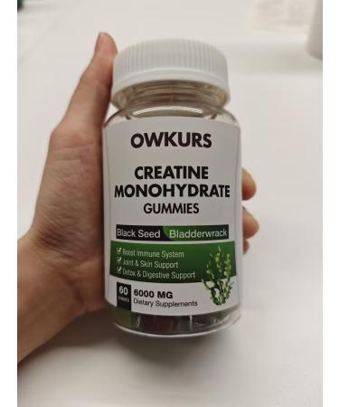 OWKURS Creatine Monohydrate Gummies for Men & Women Dietary Supplements - Buy Online on GoSupps.com