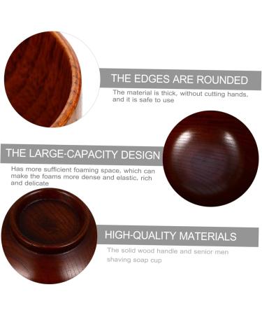 Ipetboom Wooden Shaving Bowl - Premium Razor Cleaning Cup for Men | Shaving Soap & Cream Container - Buy Online on GoSupps.com