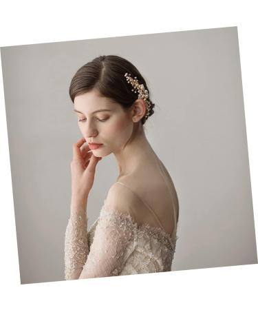 Ipetboom Bride Insert Comb Tiara Rhinestone Pearl Hair Comb Bridal Hair Comb Bridal Headdress Wedding Headpiece Bride The Flowers Hairpin Women Hairpin - Buy Online on GoSupps.com