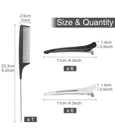 Pack of 12 Sectioning Hair Clips with Silicone Bands - Essential Hairdressing Accessories & Supplies - Buy Online on GoSupps.com