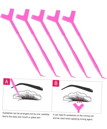 FRCOLOR 30 Pcs False Eyelash Y-shaped Brush Lash Comb Lash Perm Separator Fake Eyelashes Pick a Needle mediumx3pcs - Buy Online on GoSupps.com