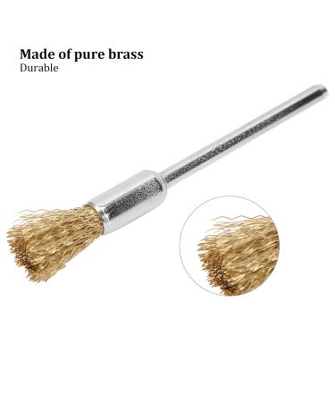 Nail Drill Cleaning Brush Set - ANGGREK 5pcs Brass Wire Grinding Head Manicure Tool for Perfect Nails - Buy Online on GoSupps.com