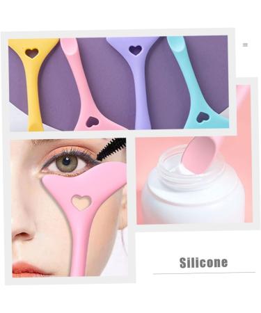 Didiseaon 4 Pcs Eyeliner Silicone Molds Eyeshadow Mascara Guard Applicator Face Cream Spoon Stamp Eyelash Girl mediumx2pcs Assorted Colorx2pcs - Buy Online on GoSupps.com