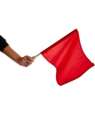 Tandem Sport Red Linesman Solid Flag Set - 2 Pack with Wooden Handles - Buy Online on GoSupps.com