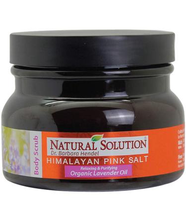 Natural Solution WBM Himalayan Salt Body Scrub with Organic Lavender Oil, Relaxing and Purifying Deep Cleansing 12.3 oz, 10.6 Oz 12.3 Ounce (Pack of 1)