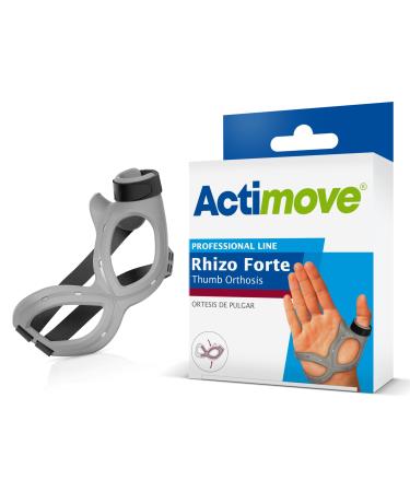 Actimove Professional Line Rhizo Forte Thumb Orthosis Thumb Brace for Osteoarthritis Skier s Thumb Rheumatoid Arthritis Sprains Patented Design Left Hand Grey Medium