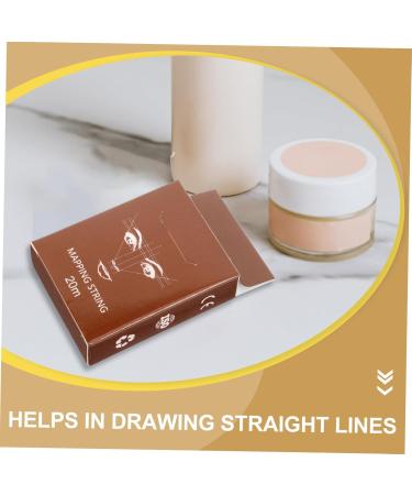 Beavorty Microblading Eyebrow Ink 5 Boxes Ruler Ink Eye Eyebrow Locating Ruler Draw a Line Positioning Ruler 6.10X4.60X1.80CMx5pcs Light Brownx5pcs - Buy Online on GoSupps.com