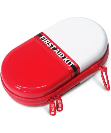 101-Piece All Purpose First Aid Kit Gift | Waterproof Eva Case | Ideal for Workplace, Home, Sports, Survival, Driving, Hiking | Red White Color - Buy Online on GoSupps.com