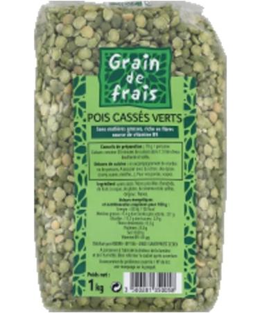  Grain de Frais Lot of 12 Split Peas - Fresh Grain - 1kg pack - Buy Online on GoSupps.com