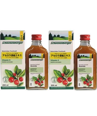 Schoenenberger Schoenenberger Acerola Naturtr ber Organic Fruit Juice 2 x 200 ml
