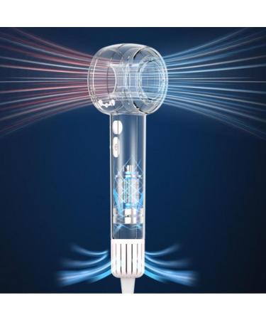 Kokiya Hair Dryer Mini Air Blower 1400 Watt Multipurpose Fast Drying Portable Professional Blow Dryer for Women Curly Hair Dorm white - Buy Online on GoSupps.com