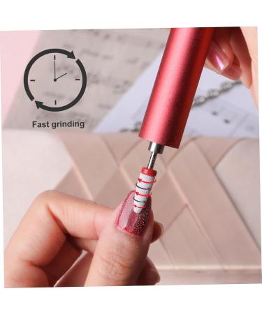 Ipetboom 1 Nail Polish Set Diamond Nail File Power Tool Toe Separators for Pedicure Ceramic Drill Bit Nail Dotting Tool Nail Drill Head Nail Art Tool Manicure Grinding Head Metal - Buy Online on GoSupps.com