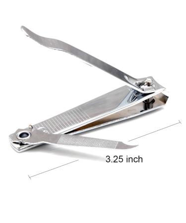 Luxxii Nail Clippers Set (3 Pack) with Nail File - Sturdy Toenail & Fingernail Clippers Gift Set for Men and Women - Buy Online on GoSupps.com