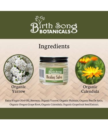 Herbal Healing Salve - 1.5oz Jar | Soothes Skin Irritations | First Aid Ointment - Buy Online on GoSupps.com