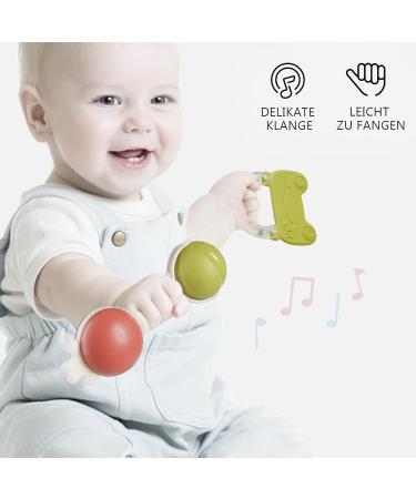 BC Babycare 10 pcs Rattle Teether Set - Eco-Friendly Grasping Baby Toys for 0-9 Months | International Shipping - Buy Online on GoSupps.com