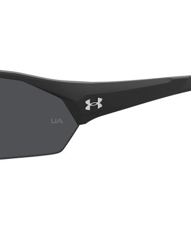 Under Armour Adult UA Playmaker Wrap Sunglasses - Matte Black/Grey - 72mm - Buy Online on GoSupps.com