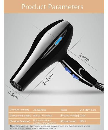220V Blow Dryer Household high-Power 2000W Hair Dryer Electric Hair Dryer Household Beauty Salon Blow can 3 - Buy Online on GoSupps.com