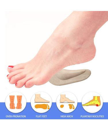 RHYOCIYE 3 Pairs Silicone Arch Support Pads Reusable Adhesive Insole Pads Suitable for Flat Feet and Plantar Fasciitis Arch Pain Relief (Clear+Beige+Black) - Buy Online on GoSupps.com