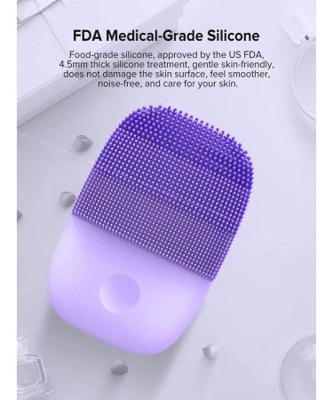 inFace Facial Cleansing Brush - Waterproof Silicone Electric Sonic Cleanser & Beauty Massager for Skin Care (Purple) | International Shipping Available - Buy Online on GoSupps.com