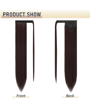 Sofeiyan 30 inch Synthetic Hair Ponytail Extension - Darkest Brown & Dark Auburn Mix - Buy Online on GoSupps.com