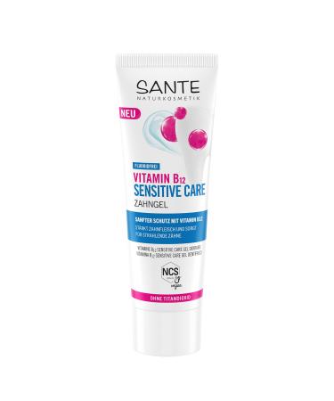 Sante Naturkosmetik SANTE Naturkosmetik Vitamin B12 Sensitive Care Dental Gel - 75 ml - With sea salt xylitol and vitamin B12 - Vegan fluoride-free and titanium dioxide-free - Dental care for gums