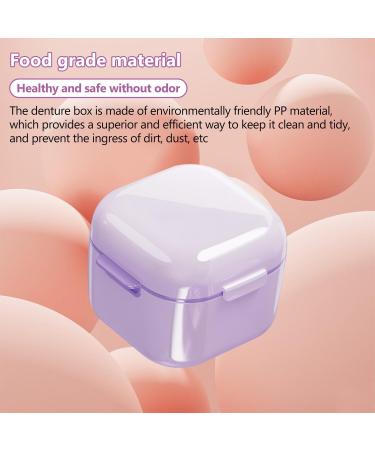 Leak-Proof Dental Prostheses Container - Eco-Friendly Denture Box with Sieve for Braces & Dentures - International Shipping Available - Buy Online on GoSupps.com