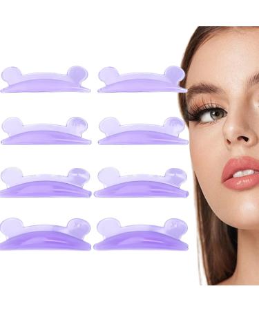 Fisssure Lash Lift Rods - 4 Pairs Silicone Bear Style Eyelash Perming Pads | Soft Silicone Lash Curler Pad Reusable Lash Silicon Pad in 4 Sizes for Eye Lashes Extension