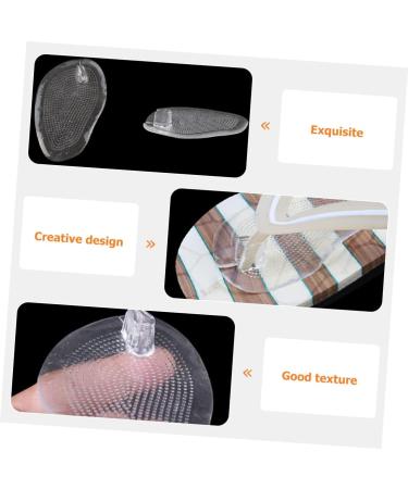 FRCOLOR 12 Pairs Forefoot Pads for Sandals | Gel Metatarsal Cushion & Heel Protectors - Soft Transparent Pain-Free Support - Buy Online on GoSupps.com