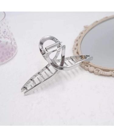 TANG SONG 4PCS Bow Tie Shaped Hair Claw Clips Set - Oversize Metal Barrettes for Women with Thick Hair (Silver, Gold, Rose Gold, Black) - Buy Online on GoSupps.com