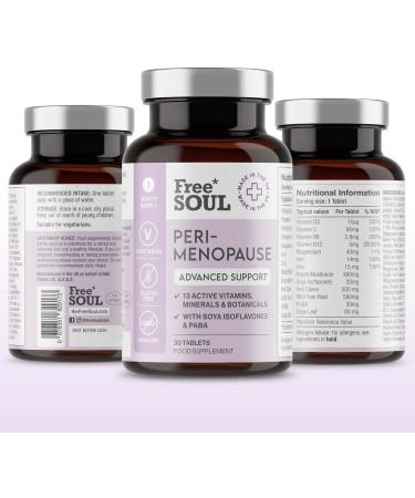 Perimenopause Supplements for Women | High Strength Support | 1 Month Supply | Advanced Single Serve Capsules | 13 Active Ingredients by Free Soul - Buy Online on GoSupps.com