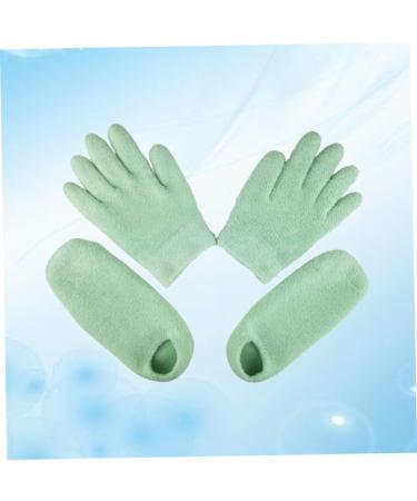 Healeved 2 Sets Booties for Shoes Covers Heel Socks for Dry Cracked Hands Exam Socks for Boots and Socks for Spa Treatment Valid Gel Spa Socks Hand Mask Frosted - Buy Online on GoSupps.com