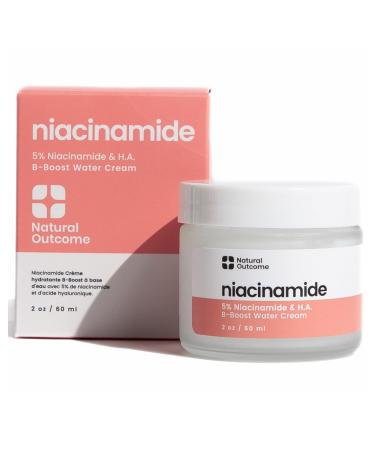 natural outcome Niacinamide Moisturizer Oil-Free Non-Comedogenic Face Moisturizer with Niacinamide Lightweight Hydrating Cream for All Skin Types Vegan Organic and Cruelty-Free Skincare