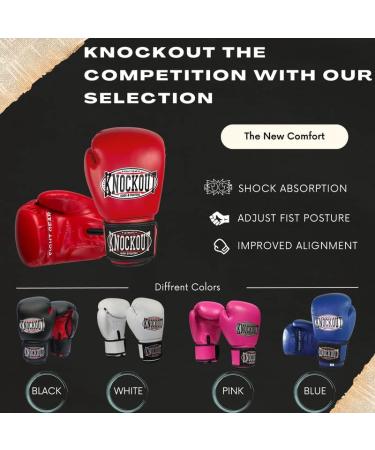 Premium Adult Boxing Gloves 2 Pair Set for Home Gym Training and Competition - Red & Black 6 oz - Ideal for MMA, Kickboxing, UFC Professionals - Buy Online on GoSupps.com