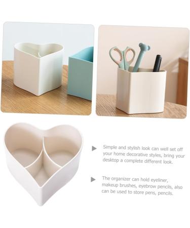 Holibanna Makeup Brush Organizer Cutlery Storage Bucket Pencil Cups for Desk Office Girl Heart Storage Rack - Buy Online on GoSupps.com