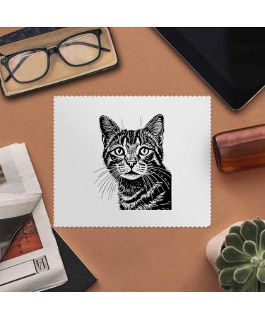 Buy Cat Portrait Microfiber Lens & Glasses Cleaning Cloths - 2 Pack (LC00023951) - International Shipping Available - Buy Online on GoSupps.com