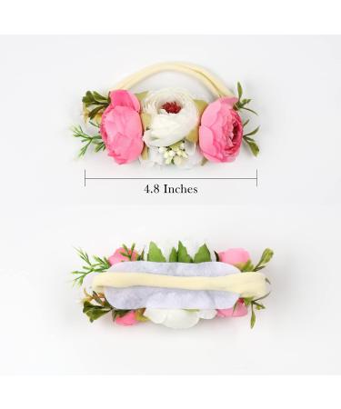 Hoolchean Baby Girls Soft Tutu Skirt & Flower Headband Set | 6-12 Months | Light Pink - Buy Online on GoSupps.com