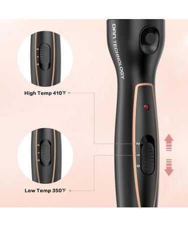 DAN Technology 5 in 1 Curling Iron Set - Dual Voltage Hair Curler with 5 Ceramic Barrels 2 Heat Settings & Heat Protective Glove - Adjustable Temperature Rose Gold - Buy Online on GoSupps.com