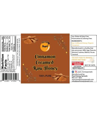Pearl Honey Spreads Creamed Raw Honey Variety Flavored Gift Set| Raw and Unfiltered Pure Honey| Organic Matcha | Organic Cacao| Organic Cayenne| Organic Cinnamon| Organic Cacao|1.5 Ounces Per Jar - Buy Online on GoSupps.com