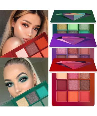 9 Colors Eyeshadow Palette Multi Reflective Matte Shimmer Glitter Professional Highly Pigmented Eyeshadow Makeup Palette Uptodate Blue - Buy Online on GoSupps.com