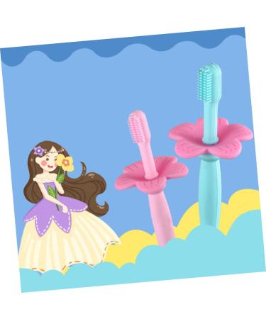 Frcolor Silicone Toothbrush Set for Kids - 3 Pack Allround Oral Care - Baby & Children's Toothbrushes - Gentle Cleaning for Healthy Smiles - Pink - Buy Online on GoSupps.com