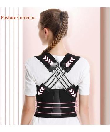 Amoyeric Posture Back Straightener for Men and Women Back Straightener with Adjustable Back Belt Lightweight and Breathable Back Support - Buy Online on GoSupps.com