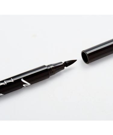 Manhattan Wonder Wing Eyeliner & Stamp - Perfect Symmetrical Black Eyeliner (1 x 1.6ml) - Color Black 001 - Buy Online on GoSupps.com