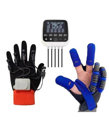 ZZBB Rehabilitation Robot Gloves Training Finger Flexion Correction Troke Hemiplegia Patients Tendons Exercise Gloves for Flexion Contracture for Long-Term Relief Left Large
