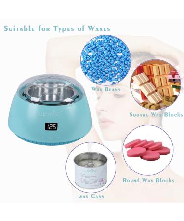 Waxkiss Electric Hot Wax Warmer Machine - Touch Control Display, Teal Green - Hair Removal Wax Heater for Hard Wax Melting - Buy Online on GoSupps.com
