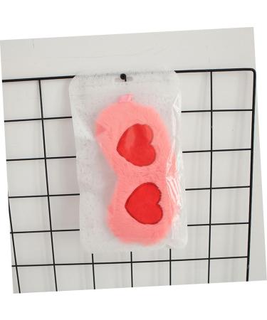 FRCOLOR Cartoon Heart Pattern Eye Mask - 2pcs Cute Sleep Mask & Makeup Pans | Funny Blindfold & Ice Bag for Women - Buy Online on GoSupps.com