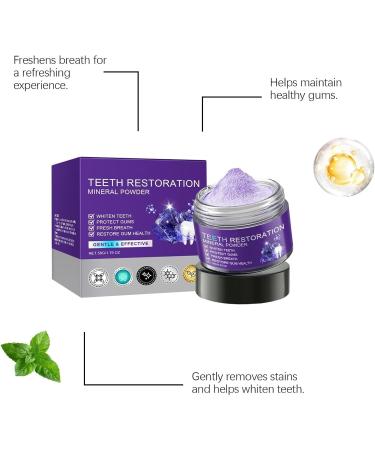 Tooth Restoration Mineral Powder Tooth Mineral Powder Teeth Whitening Powder Effective for Strengthening Teeth and Gums Protecting Gums (1) - Buy Online on GoSupps.com