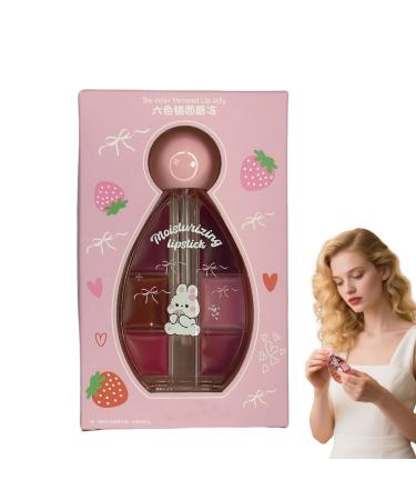 Shiny lipstick nourishing lip gloss 6 colours plus longlasting cream blush with glow effect multifunctional waterresistant day makeup 2